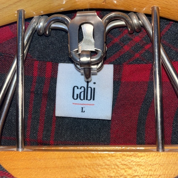 Cabi Women’s 1/4 button Flannel, Size L, Excellent Condition!! Cute!! - Picture 5 of 6